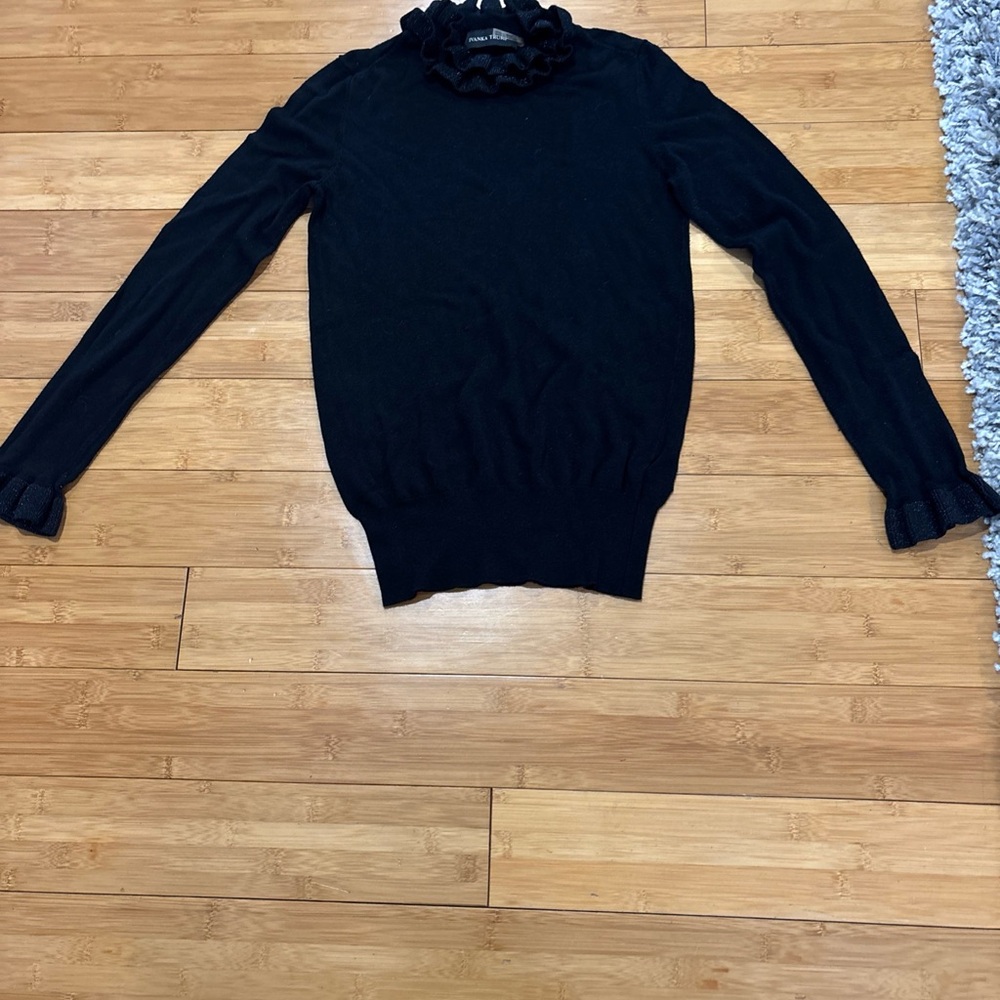 Ivanka Trump Black Cowl Neck Sweater